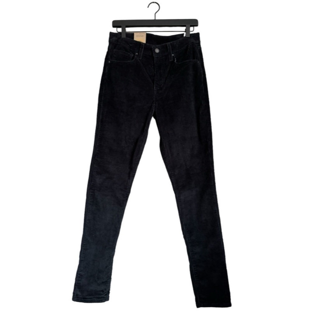 New Levi’s 721 High-Rise Skinny Jeans In Black Corduroy